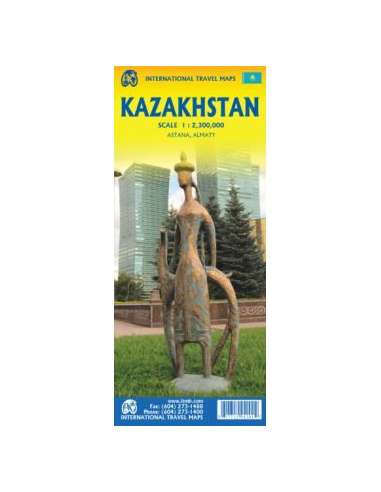 Kazakhstan - Kazahsztán térkép 2026