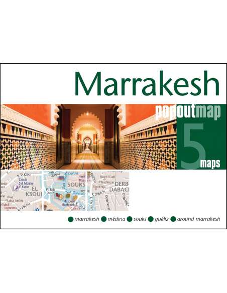 Marrakesh Popout Map - Marrakes kosártérkép