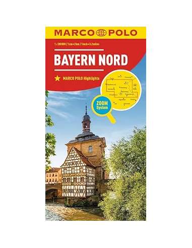 Bajorország észak - Bayern-Nord ZOOM térkép -...