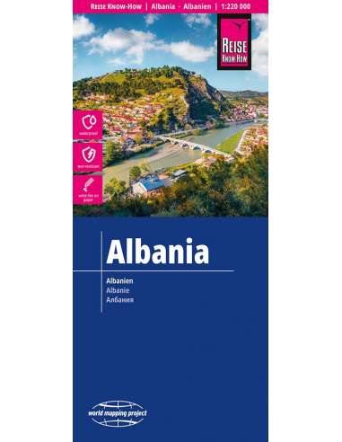 RKH Albanien - Albánia térkép