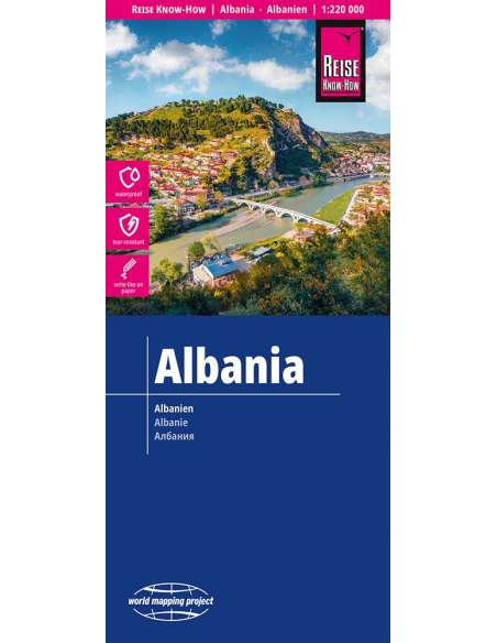 RKH Albanien - Albánia térkép