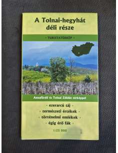 Tolnai-hegyhát déli része térkép