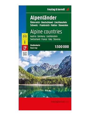 Alpok országai térkép - Alpenlander - The Alps