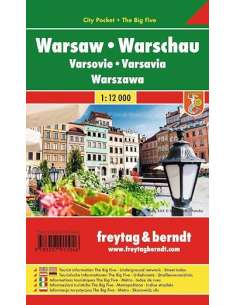 Warsaw city pocket - Varsó zsebtérkép