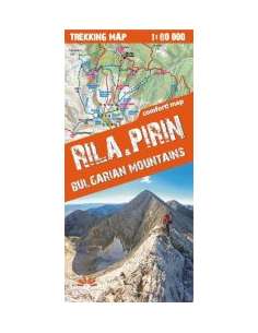 Rila és a Pirin hegység térkép - Rila & Pirin bulgarian...
