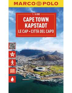 Kapstadt - Cape town - Fokváros city map laminált  -...