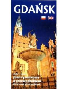 Gdańsk térkép (angol, lengyel)