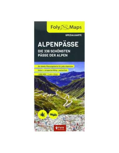 ALPENPASSE - Alpesi hágók motoros térkép -...