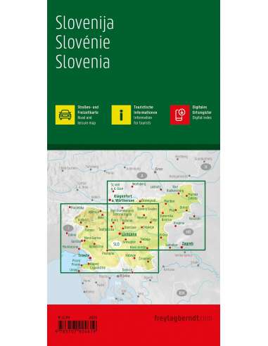 Szlovénia autós és szabadidő térkép / top tips