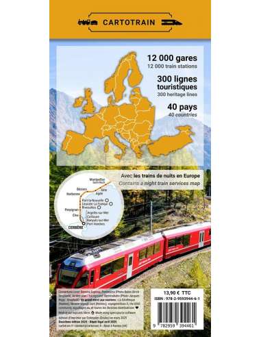 Európa vasúti térképe 2025
