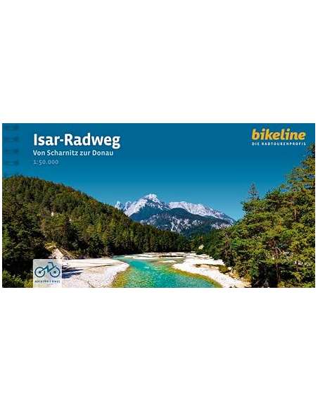 Isar-Radweg von Scharnitz zur Donau - Isar kerékpáros atlasz