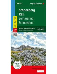 WK 022 Semmering - Rax - Schneeberg - Schneealpe térkép