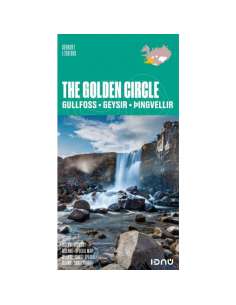 The golden circle map - Izlandi Aranykör-Kék Laguna,...