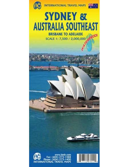 Sydney & Australia Southeast  - Brisbane to Adelaide - Sydney és Délkelet-Ausztrália térkép - ITM