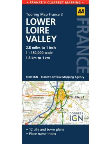 FR 3 Lower Loire Valley AA Road Map - Alsó Loire-völgy