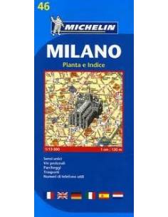 MN 46 Milánó térkép - Milano