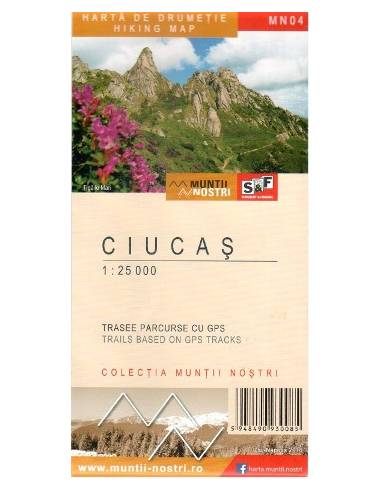 MN04 Ciucas - Csukás-hegység turistatérkép