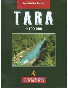 Tara kanyon térkép