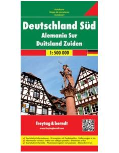 Deutschland Süd - Dél-Németország térkép