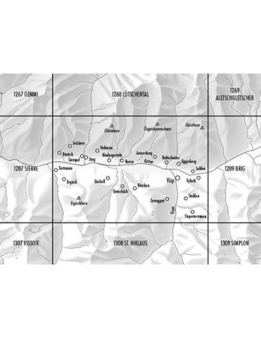 LZ 1288 Raron topográfiai térkép