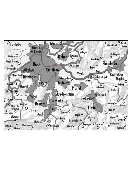 LZ 2505 Basel és környéke topográfiai térkép