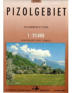 LZ 2509 Pizolgebiet topográfiai térkép