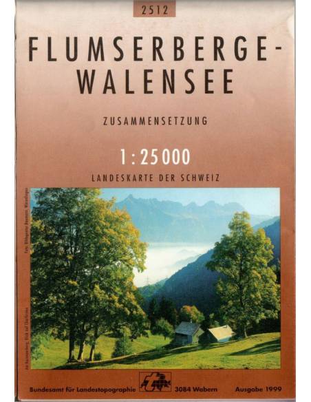 LZ 2512 Flumserberge / Walensee topográfiai térkép