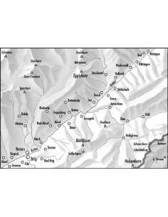 LZ 2516 Aletschgebiet topográfiai térkép