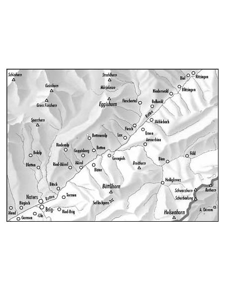 LZ 2516 Aletschgebiet topográfiai térkép