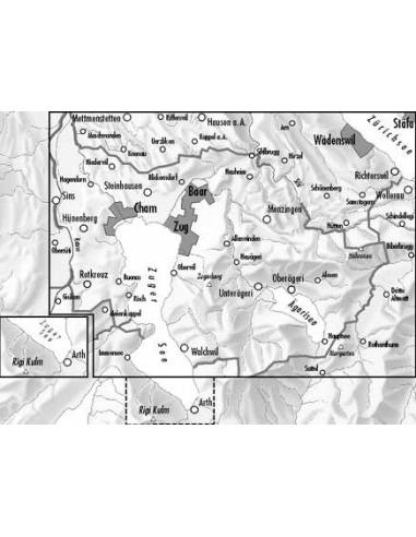 LZ 2518 Zugerland topográfiai térkép