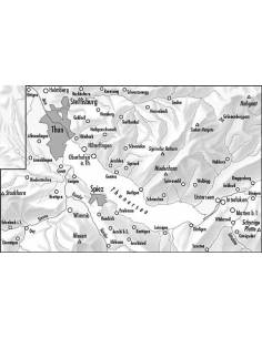 LZ 2519 Thunersee környéke topográfiai térkép