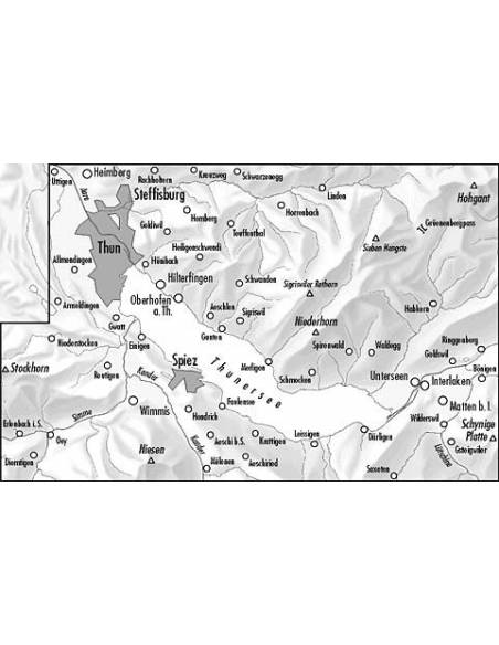 LZ 2519 Thunersee környéke topográfiai térkép