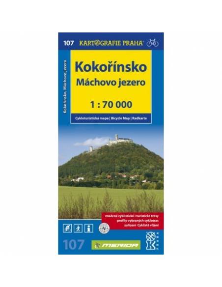 107 Kokořínsko, Máchovo jezero kerékpáros térkép