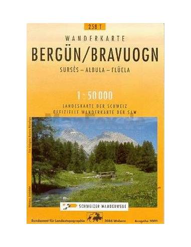 LT 258T Bergün / Bravuogn térkép