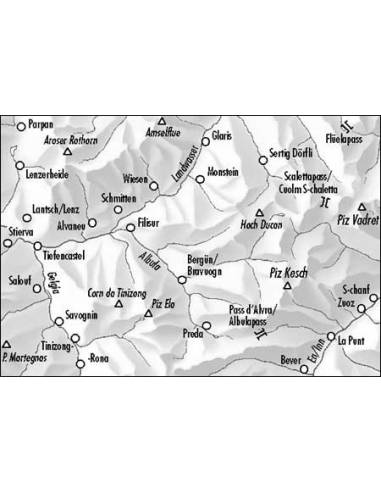 LT 258T Bergün / Bravuogn térkép