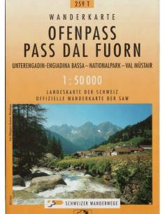 LT 259T Ofenpass / Pass Dal Fuorn térkép