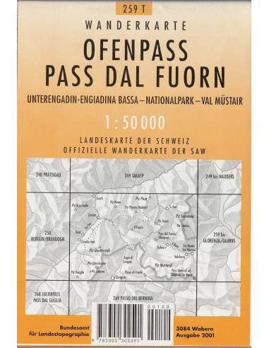 LT 259T Ofenpass / Pass Dal Fuorn térkép