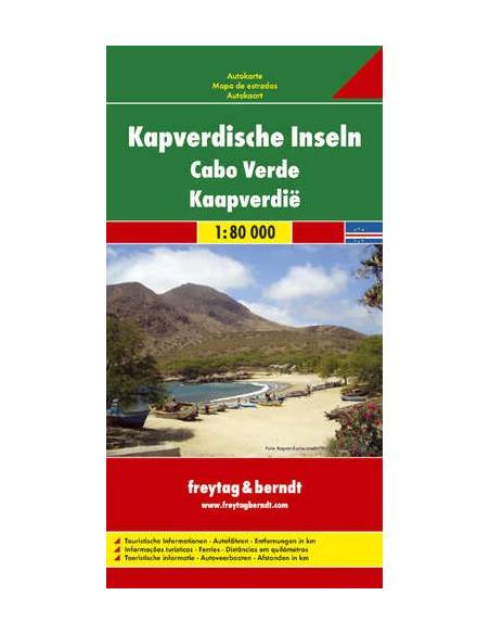Cape Verde Islands - Zöld-foki szigetek térkép