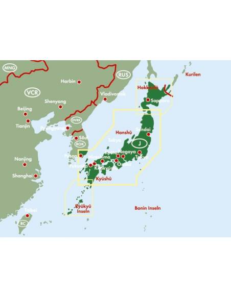 Japán térkép