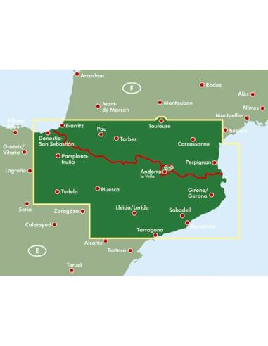 Pyrenean region - Pireneusi régió térkép