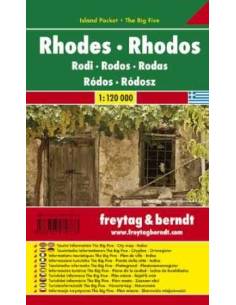Rhodos - Rodosz laminált zsebtérkép