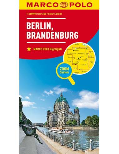 Berlin - Brandenburg ZOOM térkép - MARCO POLO