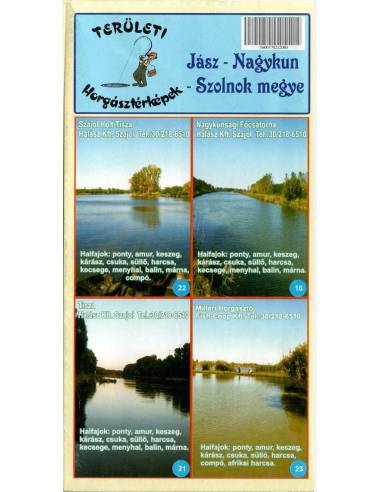 Jász-Nagykun-Szolnok megye horgászvizei térkép