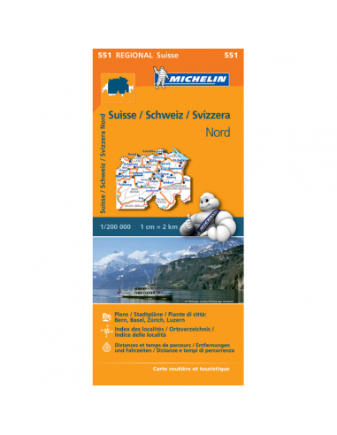 MN 551 Svájc észak térkép - Schweiz nord