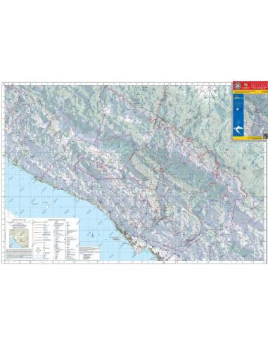 HG-DA 18 Paklenica Nemzeti Park turistatérkép