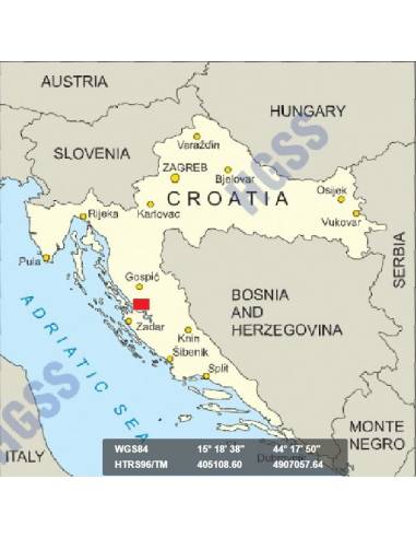 HG-DA 18 Paklenica Nemzeti Park turistatérkép