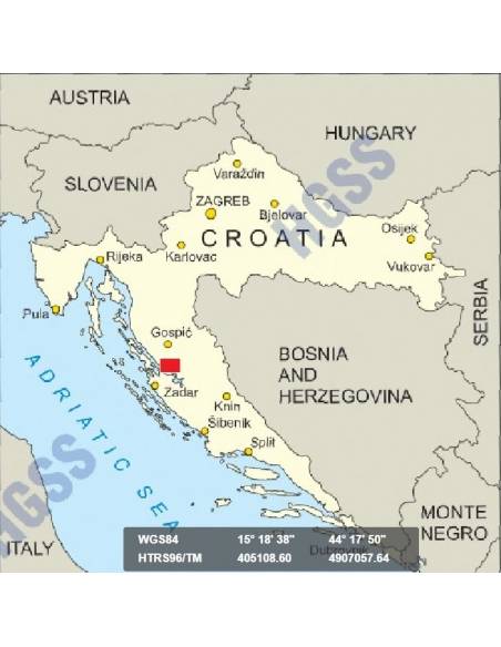 HG-DA 18 Paklenica Nemzeti Park turistatérkép