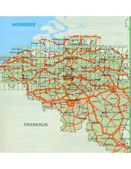 Belgium, Flandria - Belgie, Vlaanderen kerékpáratlasz