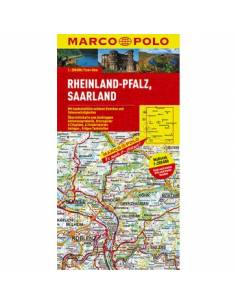 Saarland, Rheinland-Pfalz térkép (Marco Polo)