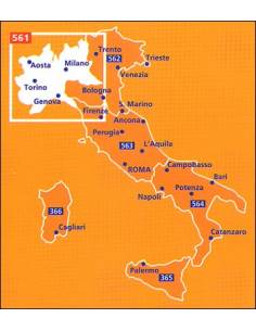MN 561 Italy Northwest - Északnyugat-Olaszország térkép 2